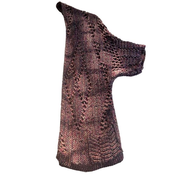 Kookai Grandmacore Open Knit Multicolor Cardigan Sweater Kimono Size 1 Boho Chic - Picture 8 of 13